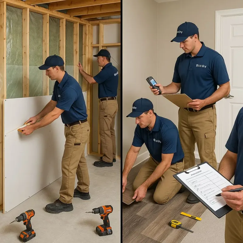 Repairs and Reconstruction process in East Greenwich, RI